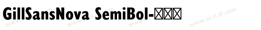 GillSansNova SemiBol字体转换
